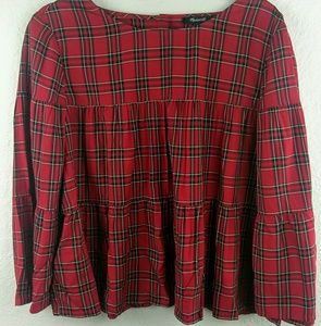 Madewell Plaid top